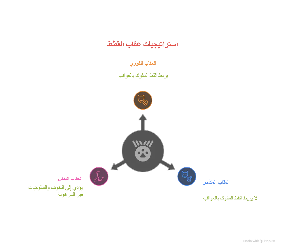 استراتيجيات عقاب القطط