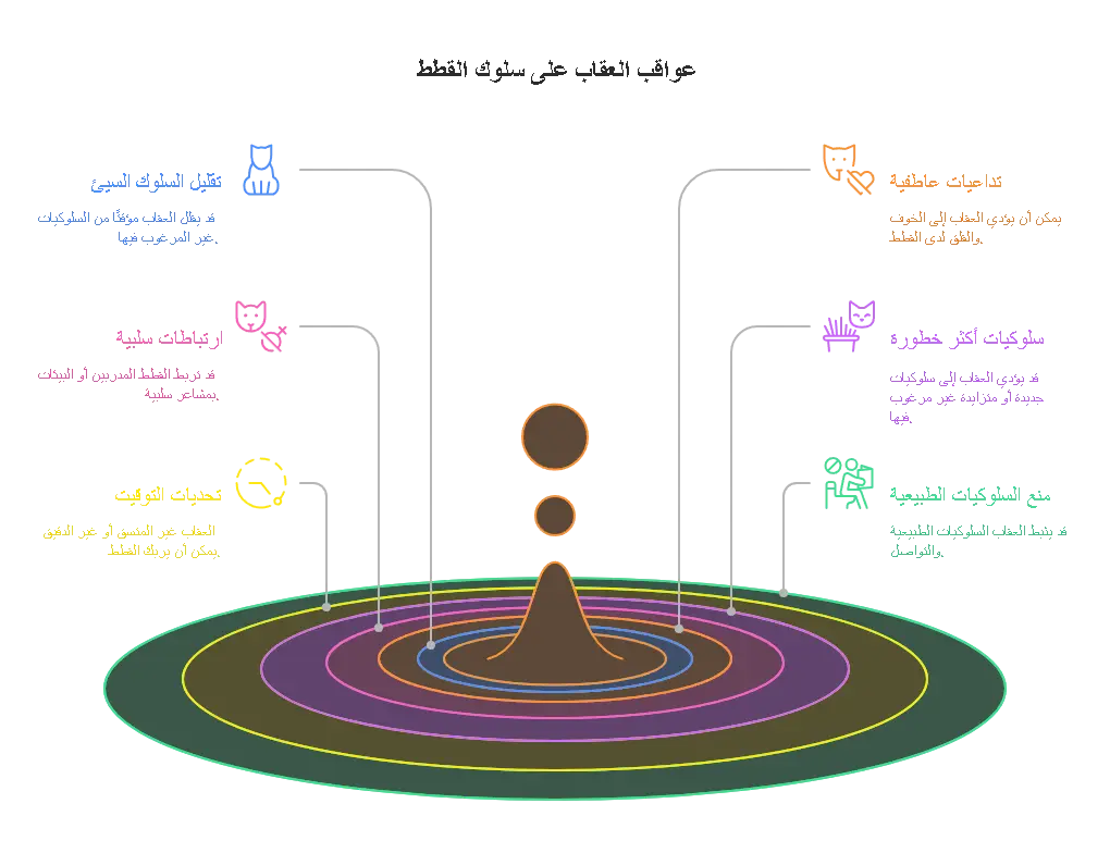 فوائد استخدام اسلوب معاقبة القطط عند سلوكها غير المرغوب