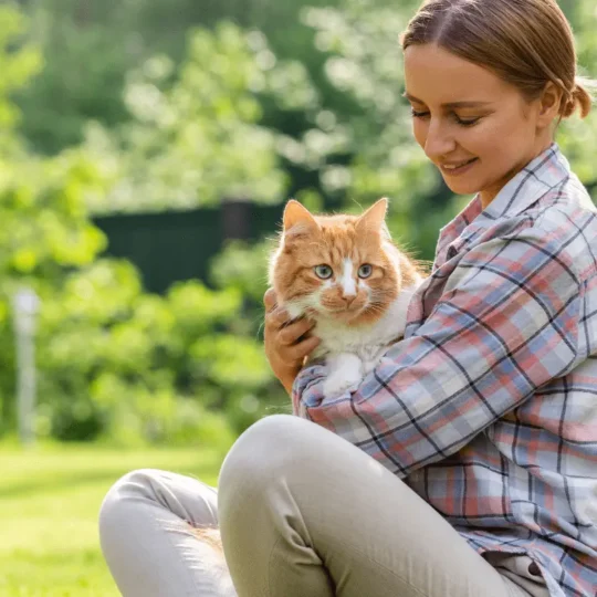 التعامل مع القطط