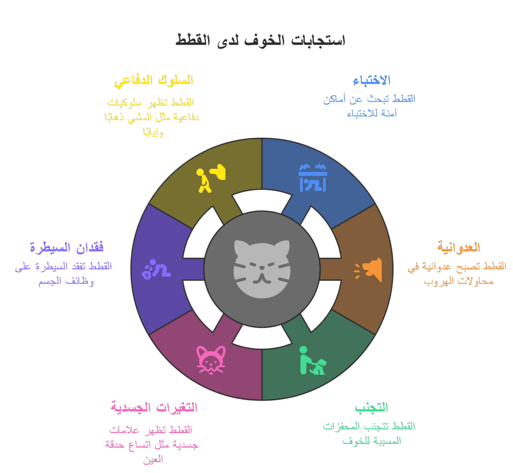 علامات خوف القطط